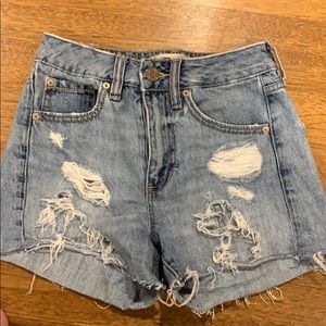 Garage Distressed Denim Shorts